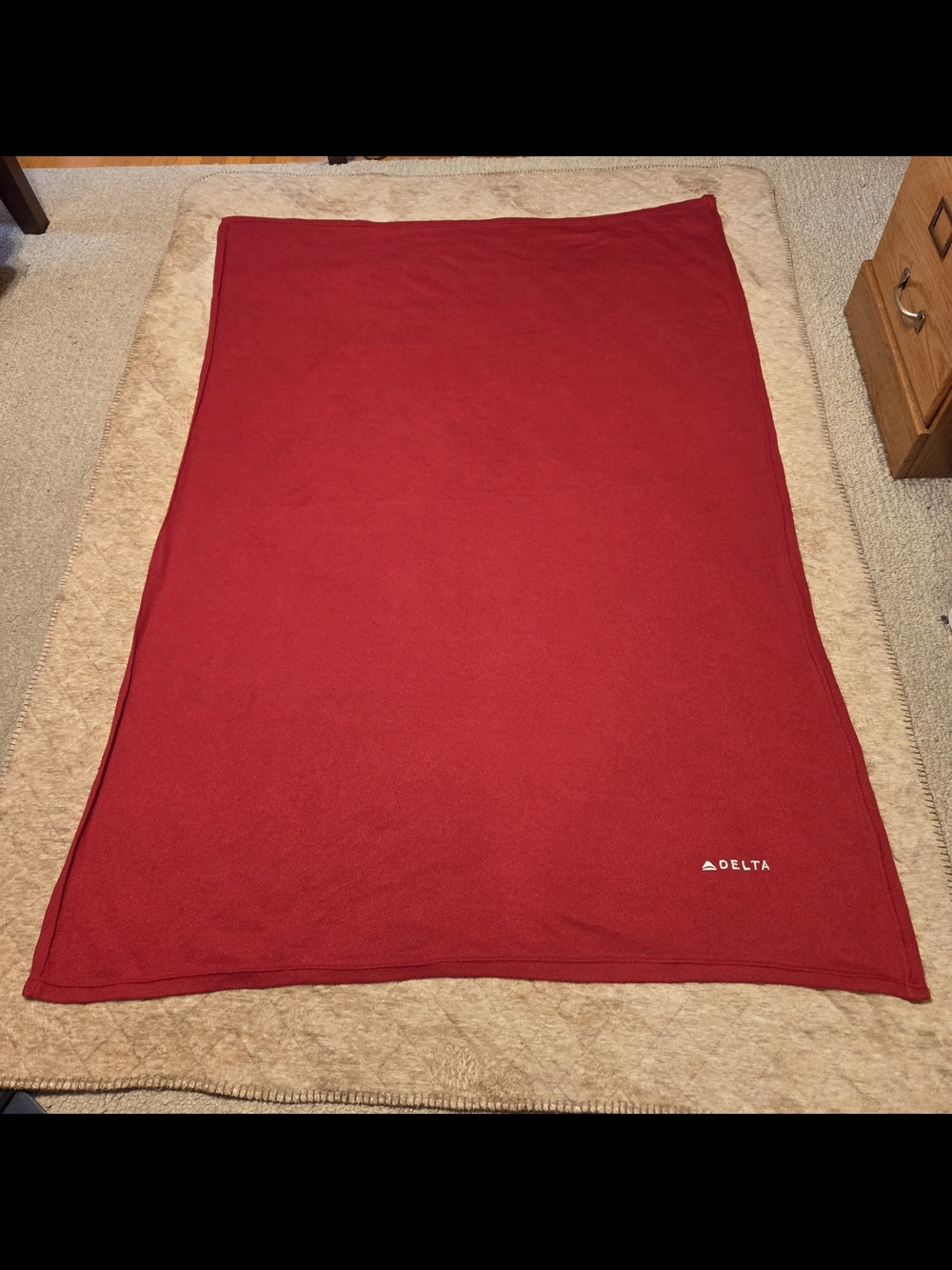 Delta Red Travel Blanket